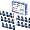 toolant Utensili 50 pezzi T15 1 pollice Impact Torx Punte S2 Acciaio Security Torx | Le punte torx in acciaio S2 lavorate a CNC con lunghezza di 2,5 cm e la scatola portaoggetti offrono durata