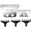 Cosyonall 2215 Lame regolabili T-Wide per rasoio Wahl 5 Star Series Detailer 8081 e Cordless Detailer LI 8171, distanziometro zero (argento, 1 pezzo)