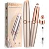 TeethBliss Rasoio Elettrico per Sopracciglia Donna, Rasoio Viso: Taglia Sopracciglia Donna Elettrico Indolore, Ricaricabile USB, con Luce LED Tagliare Capelli Precisione, con 1 x Testina di Ricambio, Idee Regalo