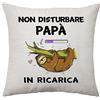 Aconesong Papa Regalo Compleanno Idee Cuscino Copertura Regali per Papà da Figlia Figlio a Papà Festa del Papà Regalo di Natale Decorazione 45 x 45 cm (Papa)