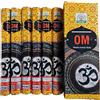 Namaste India Incensi, Hexa 6 confezioni da 20 bastoncini ciascuna, qualità premium per casa, ufficio, yoga, meditazione, rilassamento e guarigione (120 pezzi) (Om)