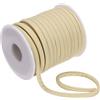 PATIKIL Corda Elastica In Nylon Piatta 21.87 Iarde 5 mm Corda Elastica In Spandex Tessuto Elastico Per Cucire Abbigliamento Fascie Per Capelli Lacci Per Borsette Lavoretti Fai Da Te Bianco