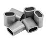 Constrabo® | 50x ghiere in alluminio manicotti 1,5 mm | Maniche per corda in acciaio DIN EN 13411-3 (DIN 3093) | Boccole, clip, maniche, ovali morsetti in alluminio per fune, connettori cavi metallici