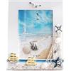 Wuuooei Cornice da Tavolo in Legno, 1 Pcs Cornice Foto Stile Marino 7x5, Portafoto Verticale Design, Portafoto in Stile Mediterraneo, Decorazione da Spiaggia Nautica, per Ufficio, Caffetteria, Home Decor