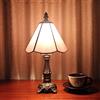 Tokira Lampada da tavolo stile Tiffany, 6 mini pittura in vetro, rosa piccola lampada da tavolo per soggiorno, bella luce notturna per la cameretta dei bambini[Escluse le Lampadine]