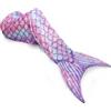 Cyiecw Coda Sirena Bambina Adulte, Morbida Flanella Costume Sirena Bambina Sacco a Pelo, Code da Coccole Coperta Regalo Compleanno