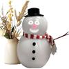 Shouxiut Pupazzo di neve lampeggiante animato parlante, canta danzante Natale pupazzo di neve ornamenti con proiettore e altoparlante integrati, figurine interattive di Babbo Natale, decorazioni animate di