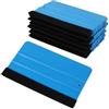 Wriligel Kit raschietto in feltro, 10 pezzi professionali, raschietto pellicola per finestra in plastica e feltro, spatola pratica e resistente, adatta per filmare auto, finestre e mobili, 13 x 8 cm blu
