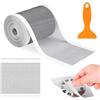 Zyluniy Capelli Cattura Adesivi a Rete, 100 mm x 10 m Filtro di Scarico per Doccia Raccogli Capelli Doccia con Pala Pulizia Canaline Doccia Bagno Cucina (12cm*10m)