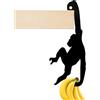 KQDRAVINE Porta Banana a Forma di Scimmia per Banane, Scimmia Supporto della Banana, Gancio Appendi Banane, Ancio Appendi Banane Holder, Stand Frutta