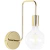 Beliani Applique da Parete Minimalista Glam Metallo Oro Finitura Opaca
