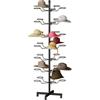 FWTXZTER Supporto per cappelli in metallo, colore nero, per cappelli, appendiabiti e ingresso, per cappelli, stand indipendente, porta cappelli girevole
