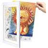 Mkitnvy 2 PCS Cornici Disegni Per Bambini,Quadri Porta Disegni, Cornice A4