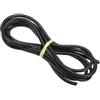 PATIKIL Cordino in Pelle Intrecciata Rotonda, 8mm Cordoncino in Pelle Piatto Piegata Corda di Cuoio per Artigianato, Creazione Gioielli, Collane, Bracciali, Nero(3ft)