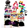 Generico 58 Pezzi Accessori Photo Booth Compleanno Gadget Matrimonio Photo Booth Props Accessori Photobooth Wedding Puntelli per Selfie per Festa Laurea Natale Halloween Nascita Carnevale