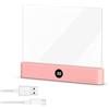 ARCSUN Luminpage Lampada LED Lettura USB Ricaricabile Trasparente Portatile (Rosa)