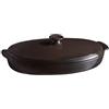 Emile Henry Vaporiera per cuocere Il Pesce, Misure: 41 x 24 x 10,5 cm, Colore: Carbone