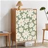 Highdi Tendina Sottolavello Cucina, Verde Tende per Mobili da Cucina, Tenda Corta Hook Loop Autoadesiva, Impermeabile e Antipolvere, per Mobile Sottolavello Armadio (margherita,80x80cm)