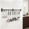 KINHARD 80 cm Multifunzione Appendi Mestoli da Cucina, 12 Ganci Mobili