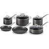 LE CREUSET - Set di pentole antiaderenti, 6 pezzi con 4 coperchi in vetro, ideale per tutti i forni e le gamme (induzione inclusa)