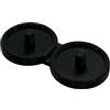Xtrude Ltd Oral Care - Supporto per spazzolino elettrico e vassoio antigoccia, colore: nero, doppio