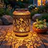 Weskjer Lanterna solare per esterni, lampade solari per esterni, giardino, IP44, impermeabile, per esterni, lampade solari da appendere, per esterni, decorazione da giardino, esterni, balcone, terrazza