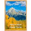 Vasemouh Cornice 50x70 in MDF, Portafoto da Parete, Perfetto per Casa Ufficio, Cornice di Colore Legno Naturale,1 Pezzo