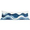 Dnnufagg Federe Cuscino Lungo per Dormire Sul Fianco Astratto 30 x 90 cm con Chiusura Lampo Nascosta Lino Cuscino Lombare Letto Turchese, Morbida Pillow Gravidanza per Dormire, Donna Regali Utili dg-318