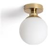 LEDKIA LIGHTING LEDKIA Lampada da Soffitto Metallo e Vetro Moonlight Brass 1 Faretto Oro