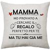 Aconesong Copricuscino Regalo per la Mamma - Regali da Figlia Figlio per Compleanno, Festa della Mamma, Natale