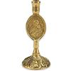 BlessedMart Theotokos - Portacandele in ottone per candele ortodosse sottili, altezza 9,5 cm