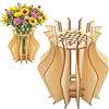 Naapesi Portavaso in Legno per Fiori Lego, Kit Vaso 3D Puzzle per Mazzo di Fiori Lego Rose Tulipani Girasoli Ciliegi, Supporto Espositore per Fioris, Decorazione Tavolo Soggiorno, Regalo per Donne Adulti