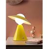 Kovalmax® Lampada da tavolo scrivania comodino lume porta lampadina e27 lumetto giallo