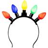 Boland 31201 - Cerchietto per feste con LED, multicolore, per adulti, copricapo, lampadine, carnevale, carnevale, festa a tema, Halloween