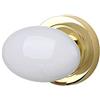 SEIWEI Pomello rotondo classico in ceramica per armadietti, cassetti, porte, maniglia bianca + oro