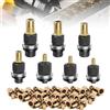 NICEWAT Set di 7 pinze per rivetti M3, M4, M5, M6, M8, M10, M12 | Set di 70 rivetti in acciaio al carbonio ad alta durezza, leggero e portatile, migliora l'efficienza
