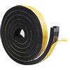 LWMLWM Nastro sigillante autoadesivo gomma espansa, 12x12 mm, porta finestre, resistente intemperie, anti-collisione, isolamento acustico