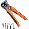 Preciva Pinza Spelafili Automatica,Pinza Crimpatrice0.2-6mm²,Spellafili Elettrici Tagliacavi/Spelacavi/Pinza Crimpatrice 3in1,Spellacavi Elettriciper Crimpare, Tagliare