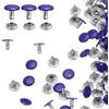QUARKZMAN 60 Set Rivetti in Pelle a Doppio Cappuccio 8x10mm Viola