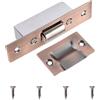 INCREWAY 1 Set Cerniera a Rullo Silenziosa, Chiusura a Sfera in Acciaio Inox con Piastra di Fermaporta per Armadio Cucina, Armadietto, Mobile Cucina, Porta (Bronzo Rosso)