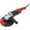 LOYEMAADE Smerigliatrice per calcestruzzo Set con 6 velocità regolabili 600-3000 giri/min, smerigliatrice per pietra da 1580 W per calcestruzzo, pavimenti in cemento, pareti, granito, marmo (nero)