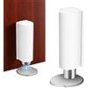 Generisch Fermaporta magnetico autoadesivo, senza fori, invisibile, per pavimento e parete, in acciaio inox, protezione da parete per stanza, ufficio, bagno, casa (bianco)