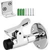 Generisch Fermaporta in acciaio inox per esterni con tampone in gomma, fermaporta da parete per cancelli da giardino, porte del garage, porte della terrazza e porte pesanti