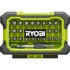 Ryobi Set 32 Inserti Torx Impact Rated con Portainserti Magnetico, Bit Torque+, per Avvitatori e Trapani, RAK32TSD
