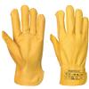 Portwest A271 Guanto Pelle Fiore Foderato Abbigliamento da Lavoro Duraturo | Cuoio, L, EN 511, EN ISO 21420 Destrezza 2, EN 388 Livello di taglio C, Vestibilità Regolare, Uso Intensivo