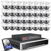 ANNKE 32CH 4K PoE Telecamera di sorveglianza esterna, kit video sorveglianza H.265+ NVR e 32 x 8 MP telecamera IP,Rilevazione di movimento,IP67 impermeabile, visione notturna 100 ft,avviso e-Mail,8 TB