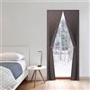 Shiyinge 100 x 220 cm, rettangolare, magnetica, termica, termica, antivento, protezione dal freddo, impermeabile, isolamento acustico, riduzione del rumore, privacy, porta con gancio (caffè)