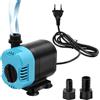 AolKee - Pompa per fontana d'acqua a immersione, 1200 l/H 15 W, con valutazione impermeabile IPX8, piccola pompa regolabile per serbatoio di pesce/ponds/giardini, cascate/statuaria