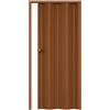 ESTO Porta a Soffietto con Serratura Chiave da Interno 84 x 215 cm Misura, Economy e Premium quality, Porta Scorrevole 6 Colori diversi Bianco, Noce, Ciliegio, Legno Scuro (Noce Pastello)