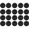 CFUENSBFDA JCD 20 PCS Analog Thumb Stick Grip Cover Compatibile For PS5 PS4 Controller Di Gioco Thumbsticks Caps For Xbox One Elite 360 One S Series XS(Black)
